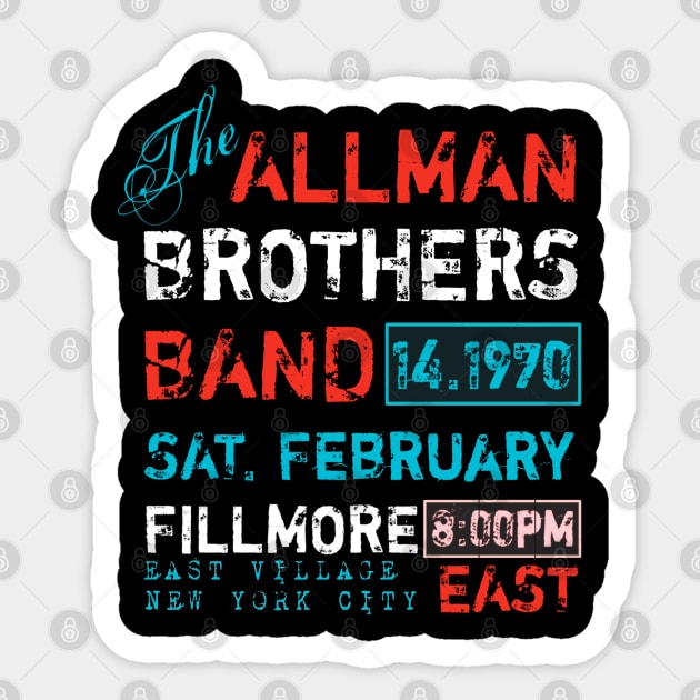 Allman brothers Sticker by Dongseng ayok store